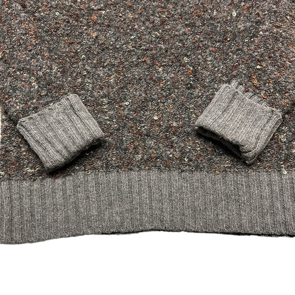 Rachel Zoe Boucle Turtleneck Sweater Gray Confetti Warm Cozy Farmcore XS - Picture 4 of 9